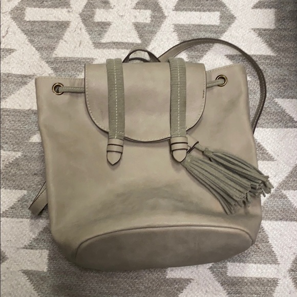 Maurices Handbags - Tan Maurices Small Backpack Bag with Fringe